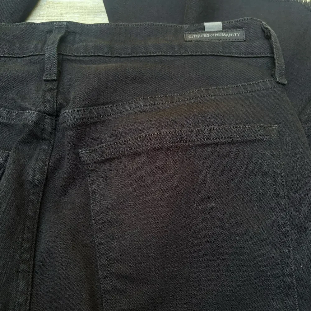 Citizens of Humanity Jeans Sz 30
Black Drew Flounce High Rise Cropped Flare - Picture 13 of 14